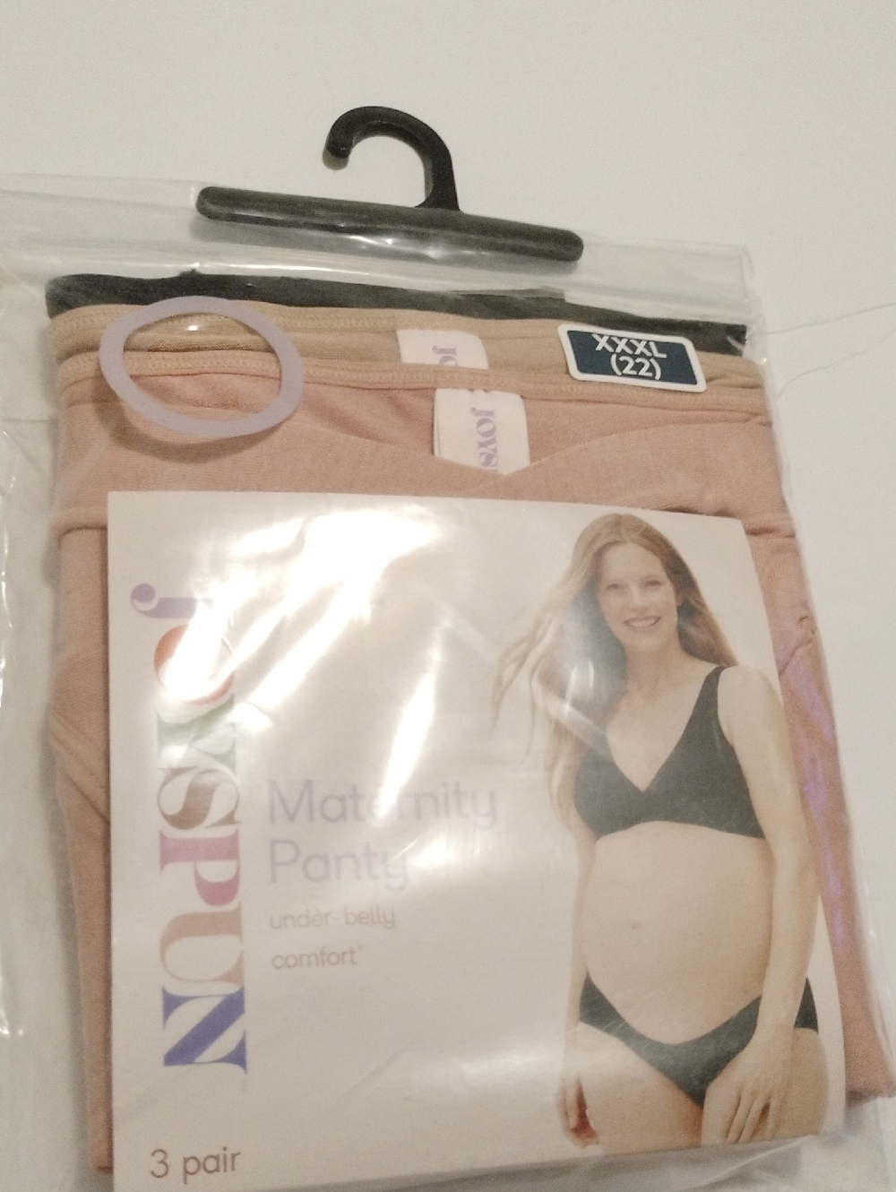 Joyspun Maternity Panties 3‑Pack – Under‑Belly, Blush, Pregnancy Essentials